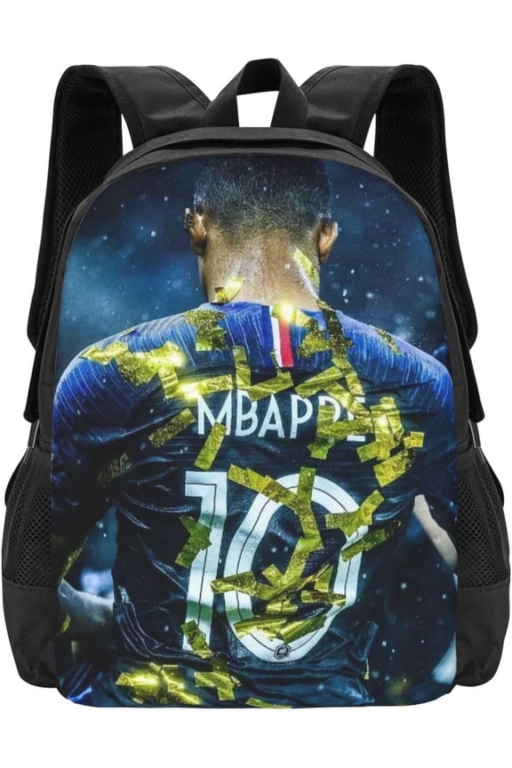 #7 Mbappe #10 Adult Simplicity Backpacks Bag Laptop Bag Bookbag Backpack 16.5 Inch For Daily