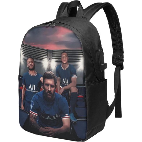 #7 Mbappe #10 Backpacks Bag Laptop Bag Bookbag Usb Backpack 17 Inch For Daily
