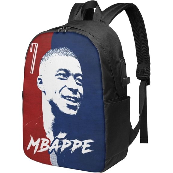 #7 Mbappe #10 Backpacks Bag Laptop Bag Bookbag Usb Backpack 17 Inch For Daily
