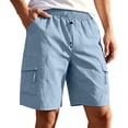 thumbnail image 1 of 7" Mens Hawaiian Beach Pants Big & Tall Elastic Waist with Pockets Quick Dry Swim Shorts Fathers Gift S-5XL, 1 of 8