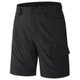 thumbnail image 1 of 7" Mens Hiking Cargo Pants Multi-Pockets Button Waist Outdoor Climbing Fishing Shorts Fathers Day Gift XS-5XL, 1 of 8