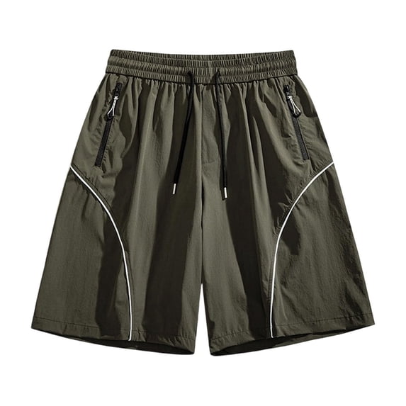 7" Mens Quick Dry Athletic Shorts Elastic Waist Drawstring with Pockets Moisture-Wicking Gym Short Pants Dad Gifts