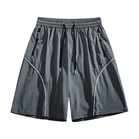 7" Mens Quick Dry Athletic Shorts Elastic Waist Drawstring with Pockets Moisture-Wicking Gym Short Pants Dad Gifts