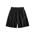 thumbnail image 1 of 7" Mens Quick Dry Athletic Shorts Elastic Waist Drawstring with Pockets Moisture-Wicking Gym Short Pants Dad Gifts, 1 of 8