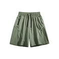 thumbnail image 1 of 7" Mens Quick Dry Athletic Shorts Elastic Waist Drawstring with Pockets Moisture-Wicking Gym Short Pants Dad Gifts, 1 of 8