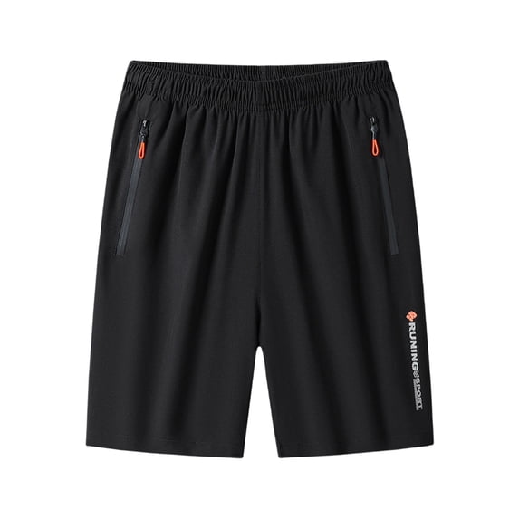 7" Mens Workout Shorts Big & Tall Elastic Waist Zip Pockets Quick Dry Running Short Sweatpants Dad Gifts