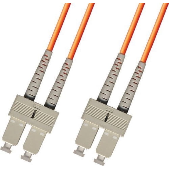 7 Meter OM2 Multimode Duplex Fiber Optic Cable (50/125) - SC to SC - Orange
