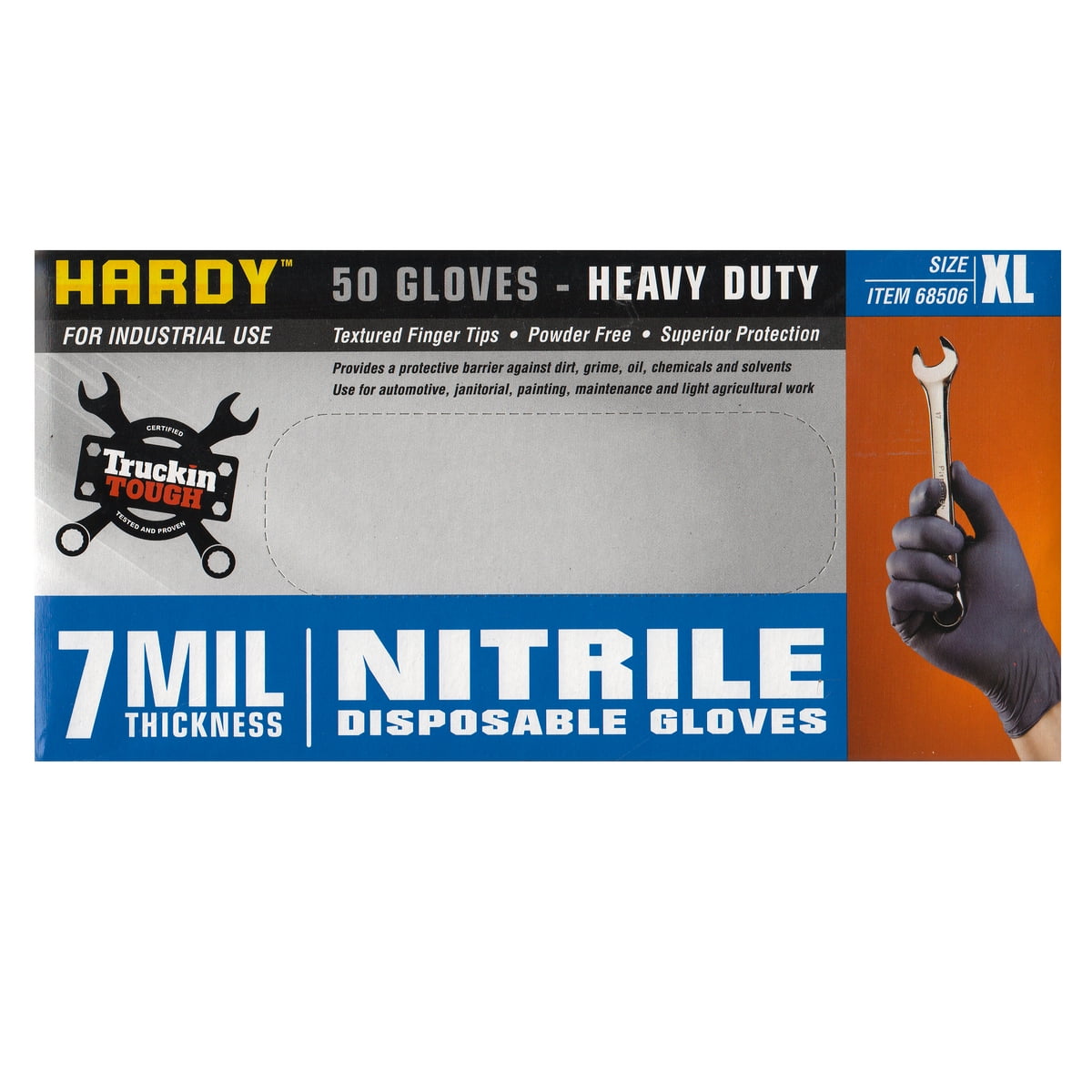 Mil Harbor Freight Gloves Disposable Mil XL Extra Large Nitrile