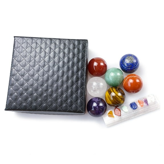7 Mini Crystal Gemstones Chakra Stone Healing Balancing Kit for Collectors