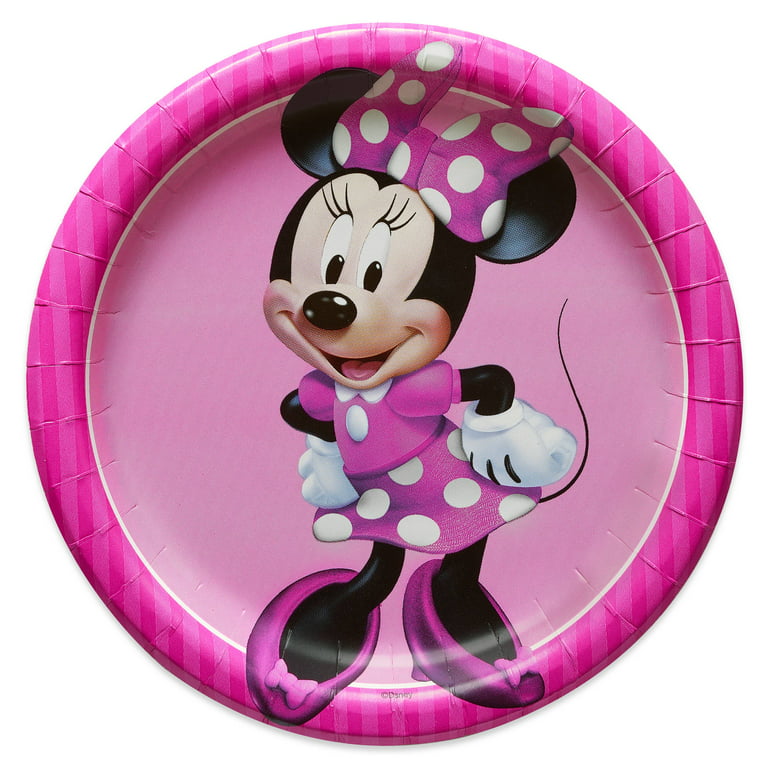 Wholesale Minnie Mouse 20pc Glad Paper Bowls For Kids- 6oz WHITE/MULTI