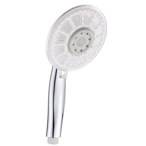 7-Mode Glowing Shower Head with Changing Water Activated LED - Rain Spray Massage Function for Bathroom Home Decorative Fixture Easy Installation -