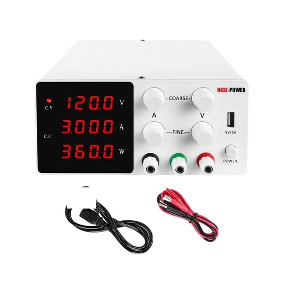 7 Modes 120-V 3A Adjustable Power Supply Bench Mini Digital Power Bench Source Switching DC Lab Power Supplies Input 220-V 50Hz ,Test accurately
