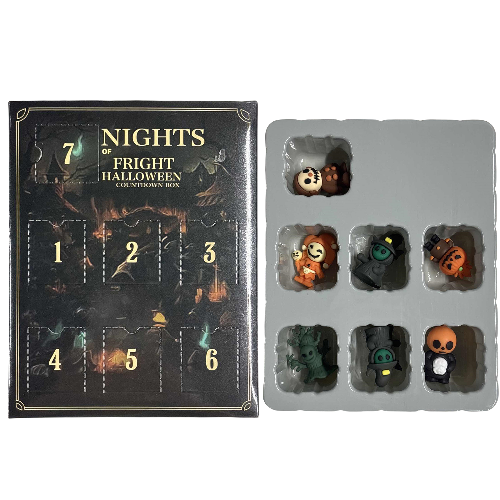 7 Nights of Fright Halloween Countdown Box, Halloween Advent Calendar ...