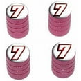 thumbnail image 1 of 7 Number Seven Tire Rim Wheel Aluminum Valve Stem Caps, Multiple Colors, 1 of 1