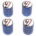 thumbnail image 1 of 7 Number Seven Tire Rim Wheel Aluminum Valve Stem Caps, Multiple Colors, 1 of 1