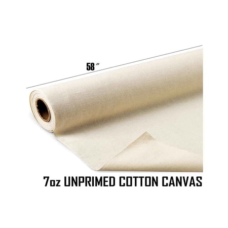 7-Ounces Natural Canvas Fabric By The Yard, 58-Inch Wide by Mybecca