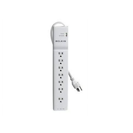 Belkin BE107200-06 2320 J Home/Office Surge Protector with 7 AC Outlets and 6 ft. Cord - White
