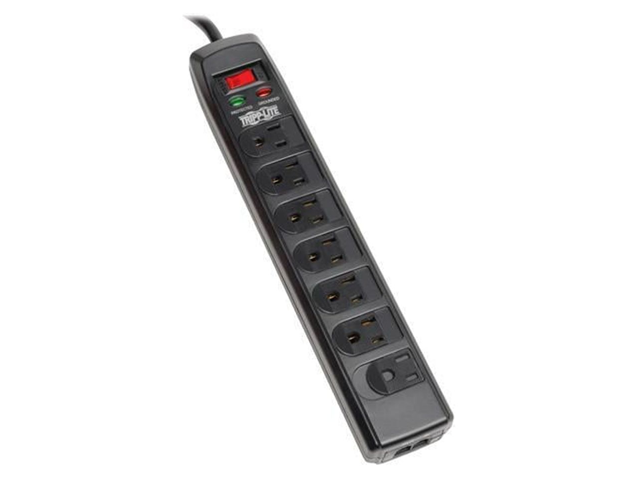 7-Outlet Protect It! Surge Suppressor with RJ11 Protection and Integrated Child Safety Covers, 6' Cord - image 1 of 5