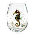 thumbnail image 1 of 7 Oz Artisanal Blue Ringed Octopus Glassware,Marine Animal Pattern Wine Glass,Handcrafted Barware for Coastal Decor,Home Bar,Ocean Lovers Gift, 1 of 5