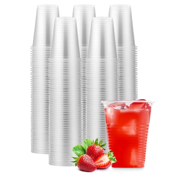 7 Oz Disposable Plastic Drinking Cups Bulk 500 Pack For Parties And Events