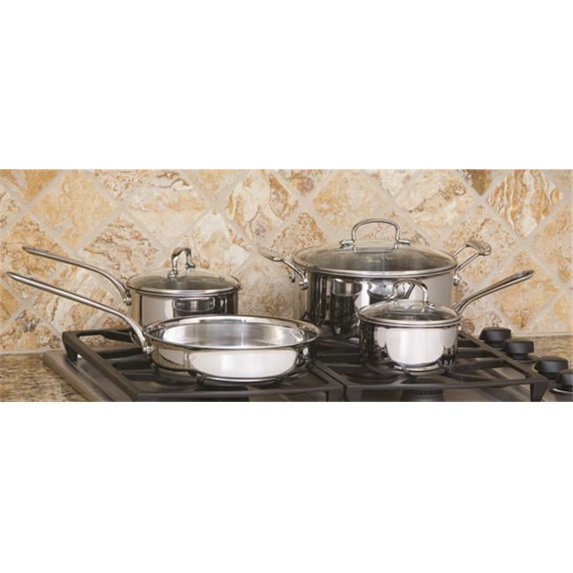 7 PC Tri-Ply Stainless Steel Cookware Set