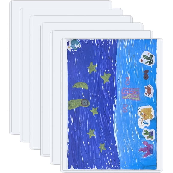 7 PCS 8.5" x 11" Rigid Print Protectors,Clear Plastic Page Protectors,Clear Rigid Top loaders,Plastic Paper Sheet Protectors for Photos,Documents,Contracts,Birth Certificate Protector (7)