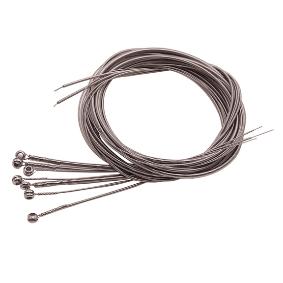 7 PCS Bass Strings Bass Guitar Parts Accessories Guitar String Silver Plated Gauge Bass Guitar Music Accessories,7 * Bass Strings,Silver