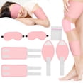 thumbnail image 1 of 7 PCS Castor Oil Pack for Knee,Leg,Eye, MQ Reusable Compress Castor Oil Pack Wrap with Adjustable Elastic Strap Organic Cotton Machine Washable Anti Oil Leak Men Women Pink, 1 of 9