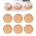 thumbnail image 1 of KALLORY Vintage Wooden Heat Insulation Drink Coasters for Kitchen and Dining Room Use, 1 of 4