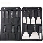 7 PCS Drywall Paint Scraper Tools with Storage Bag,Drywall Putty Knife Set,Stainless Steel Spackling Taping Knife Tool for Repairing,Removing Wallpaper,Applying Putty,Mud, Plaster Scraping