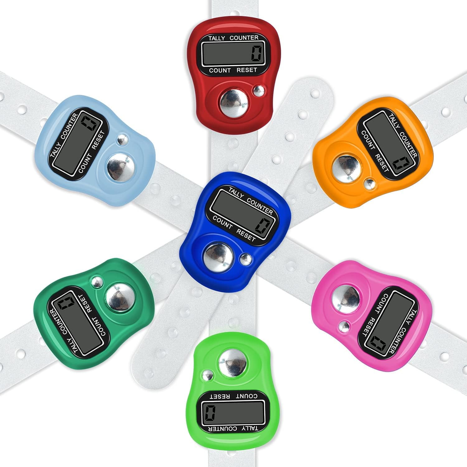 2 Pack Clicker Counter, Hand Tally Counter Clicker, 4 Digit Mechanical Palm Click Counter For Coaching, Sports Events - Walmart Supplies - View #4