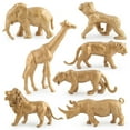 thumbnail image 1 of 7 PCS Gold Safari Animal Birthday Centerpiece Jungle Animals Cake Decoration Jungle Party Safari Centerpiece Safari Baby Shower Decoration Jungle Baby Shower Decoration, 1 of 7