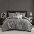 thumbnail image 1 of 7 PCS King Comforter Set Grey, 1 of 10