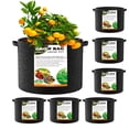 thumbnail image 1 of Livease 7 Pack 5 Gallon Grow Bags, Nonwoven Garden Pots with Handles, Vegetable Plant Containers, 1 of 8