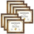 thumbnail image 1 of 7 Pack 8.5x11 Picture Frames for Home Decor, Brown, 1 of 7