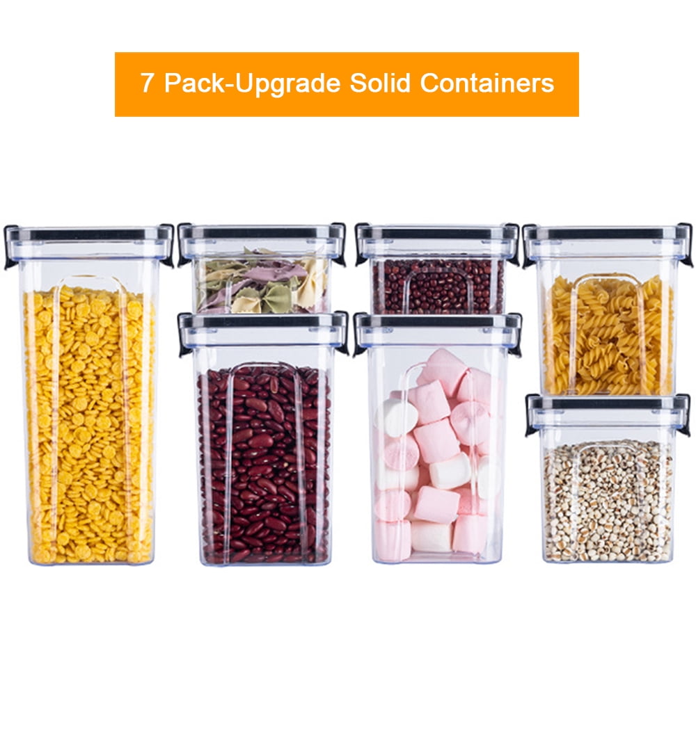 7 Pack Airtight Food Storage Container Set Clear- Kitchen & Pantry