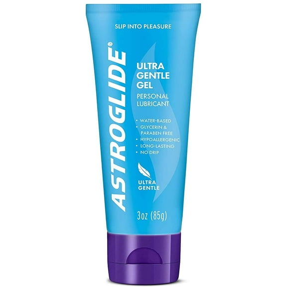 7 Pack Astroglide Ultra Gentle Gel Sensitive Skin Personal Lubricant, 3 Oz Each