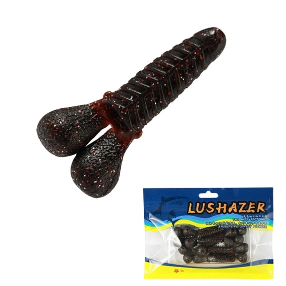 7-Pack Bass Fishing Lures Soft Plastic Stick Bait, Weighted Sinking Senko 2.17in 0.21oz for Casting, Texas/Carolina/Wacky Rigs, Salt-Impregnated, Valentines Day Gifts,