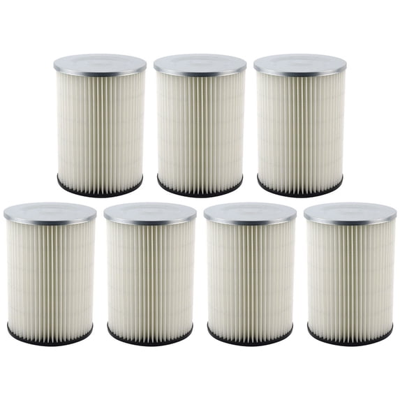 7 Pack Cartridge Filter Replacement Part 90328 Compatible with Shop Vac, Craftsman and Ridgid Wet/Dry Vacuums