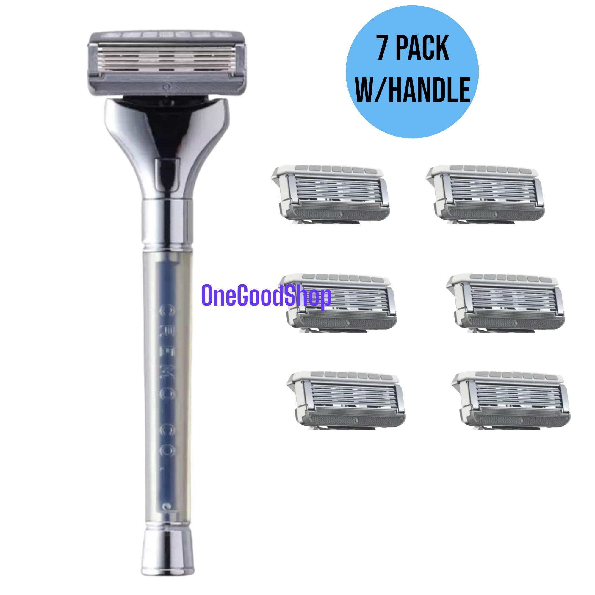 7 Pack -Cremo Barber Grade Razor Refills with 1 Handle ,Unboxed ...