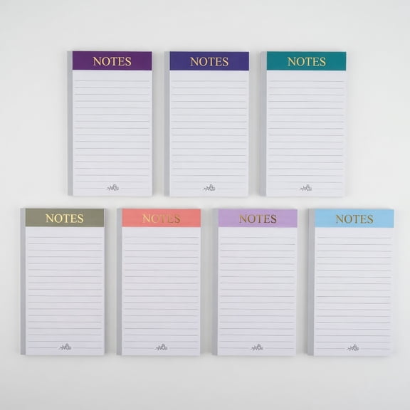 7-Pack Magnetic Notepads for Refrigerator - Morandi Color Grocery List Pads with Full Magnet Back - 30 Sheets per Pad - Ideal for Kitchen Shopping Lists, To-Dos & Reminders