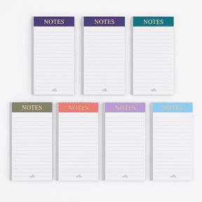 7 Pack Magnetic Notepads for Refrigerator, Wide Ruled Grocery List Pads with Full Magnetic Backing, 210 Sheets Colorful Fridge Memo Pads for Meal Planning, To-Do Lists & Kitchen Organization