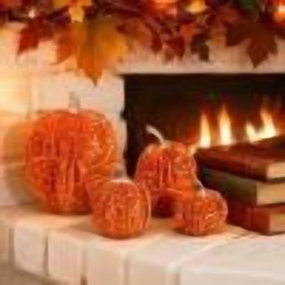 7 Pack Multi Size Sequined Velvet Foam Pumpkin Ornaments, Reusable All Season Harvest Decor Set, Sparkly Luxe Texture Table Embellishment For Halloween Thanksgiving Fall Home Styling