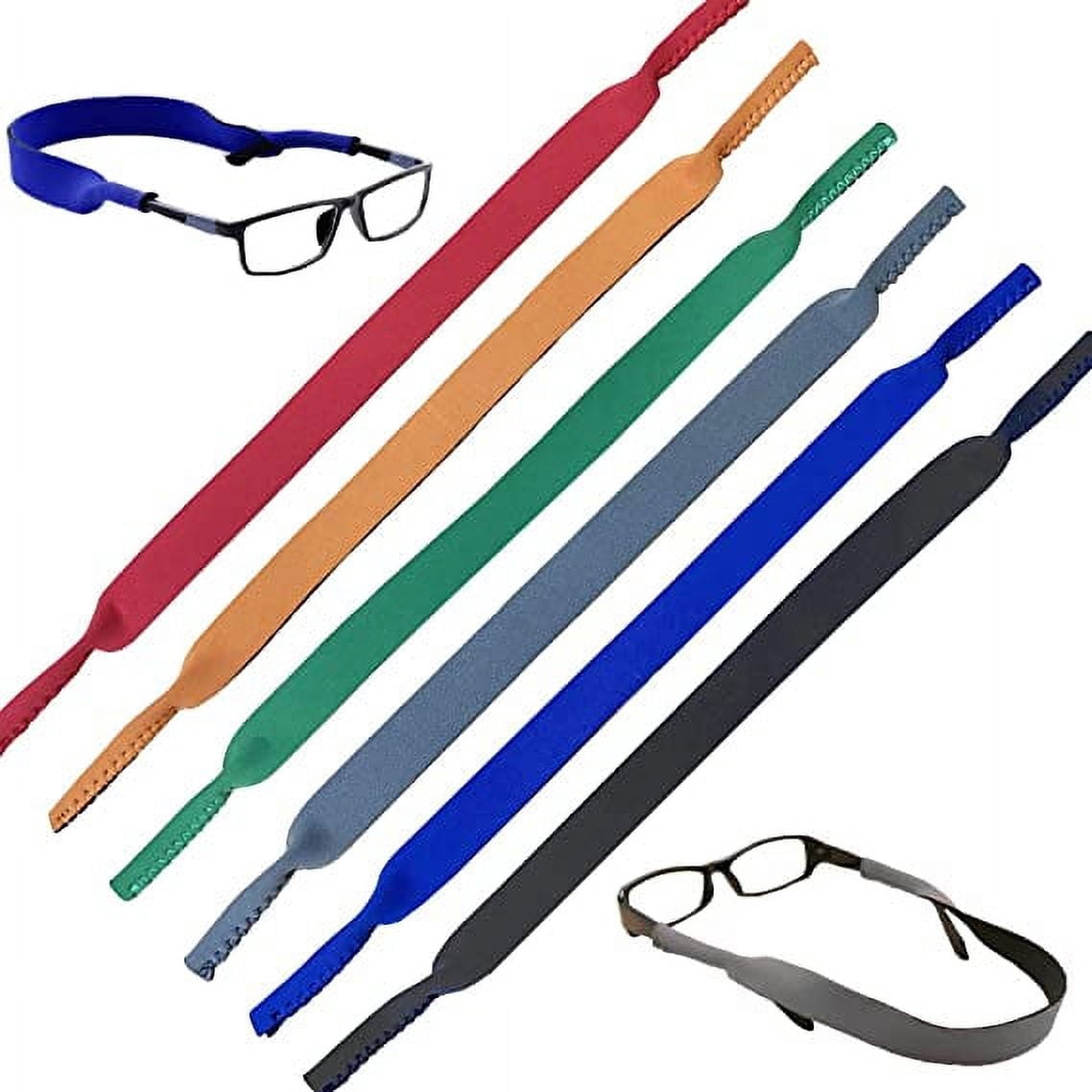 7 Pack Neoprene Elastic Cord Retainer Strap for Eyewear, Adjustable ...