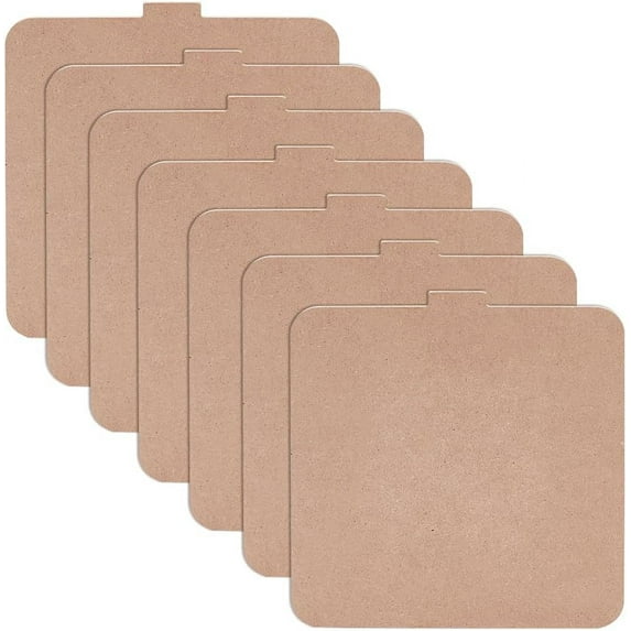 7 Pack Pottery Bats Tool 7.2x6.85inch Square Bat for Pottery Wheel with Removable Inserts Square Pottery Bats for Potters Clay Drying Board Camel Color