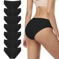 thumbnail image 1 of Women's Cotton Brief Underwear, 7-Pack Hipster Girls Panties Low Waist Briefs, 1 of 7