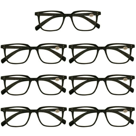 7 Packs Mens Womens Unisex Oval Frame Reading Glasses Blue Light Blocking Readers +2.00