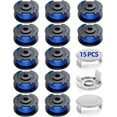 thumbnail image 1 of 7 Packs Weed Wacker String Replacement for Ryobi One+ AC14RL3A,0.065-Inch String Trimmer Refill Compatible with Ryobi 18v, 24v, and 40v Trimmer（6 Trimmer Line,1 Trimmer Cap）, 1 of 10