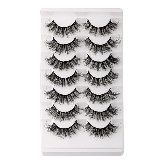 7 Pairs Eyelashes Set Layered Design For Dramatic Eye