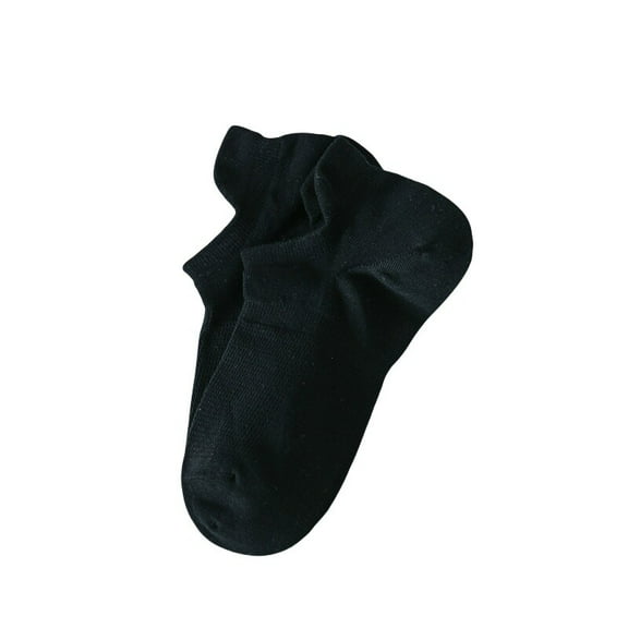 7 Pairs Men Solid Cotton Low Cut Socks Stretch Breathable Mesh Short Boat Socks